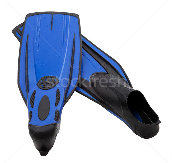 Pair flippers for diving with water drops Stock photo © BSANI