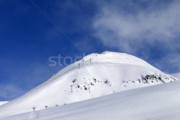 Ropeway at ski resort Stock photo © BSANI