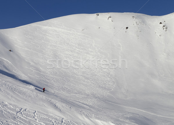 Snow skiing piste Stock photo © BSANI