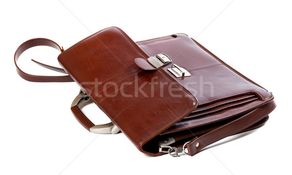 Leather brown briefcase Stock photo © BSANI