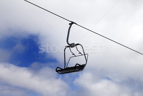 Chair-lift and cloudy sky Stock photo © BSANI