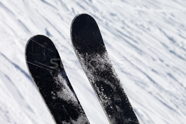 Skis over off-piste slope Stock photo © BSANI