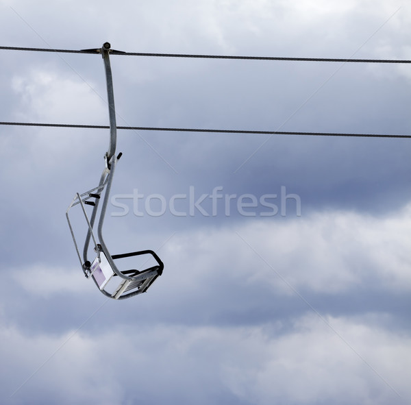 Chair lift and overcast gray sky Stock photo © BSANI