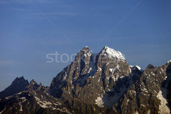 Berge Georgia Ansicht Himmel Stock foto © BSANI