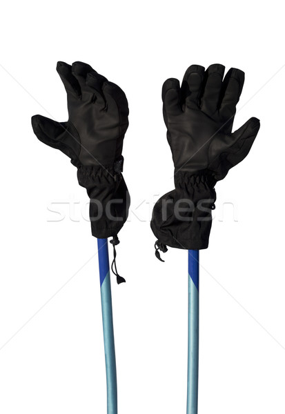Sports d'hiver gants ski équipement isolé blanche [[stock_photo]] © BSANI