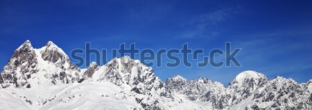 Panoráma Kaukázus hegyek kilátás sípálya tájkép Stock fotó © BSANI