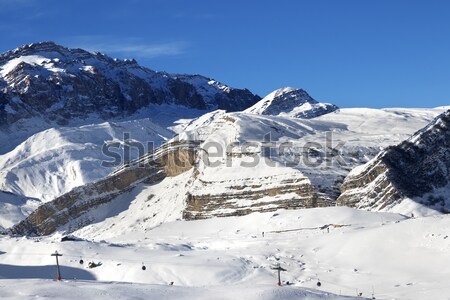 Ski resort at nice sun day Stock photo © BSANI