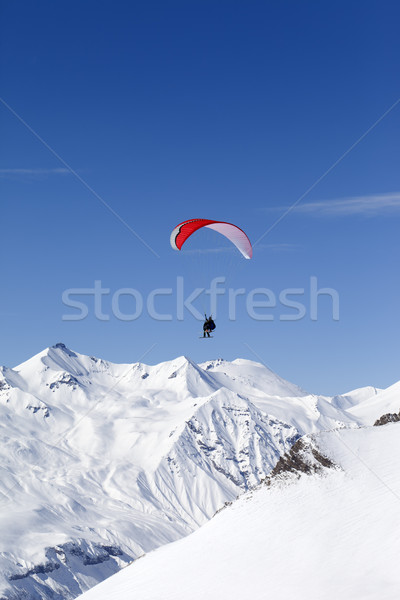 Speed riding in high mountains Stock photo © BSANI