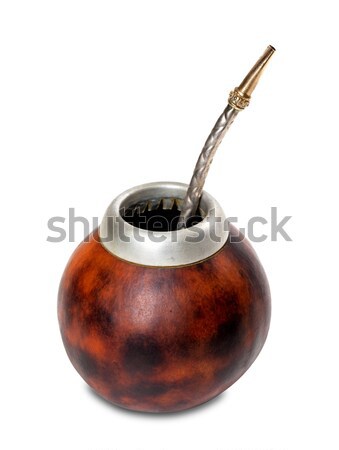 Calabash with bombilla Stock photo © BSANI