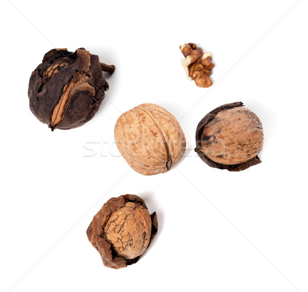 Walnuts on white background Stock photo © BSANI