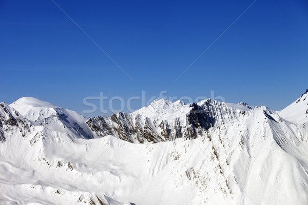 Winter mountains in sunny day Stock photo © BSANI