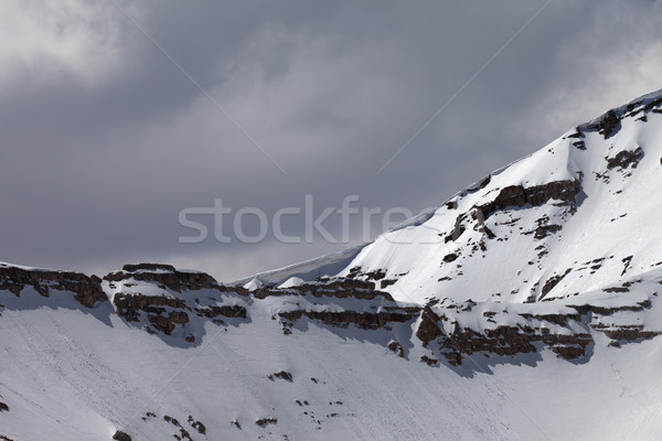 Top of mountains with snow cornice Stock photo © BSANI