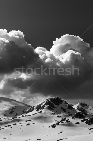 Black and white snow mountains Stock photo © BSANI