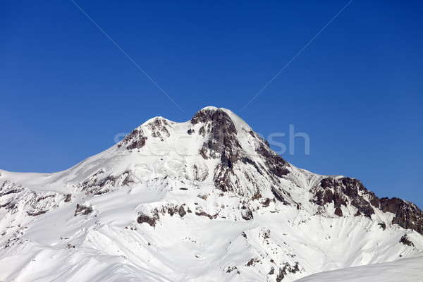 Mount Kazbek in winter Stock photo © BSANI