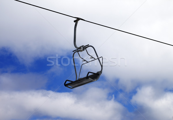 Chair-lift and cloudy sky Stock photo © BSANI