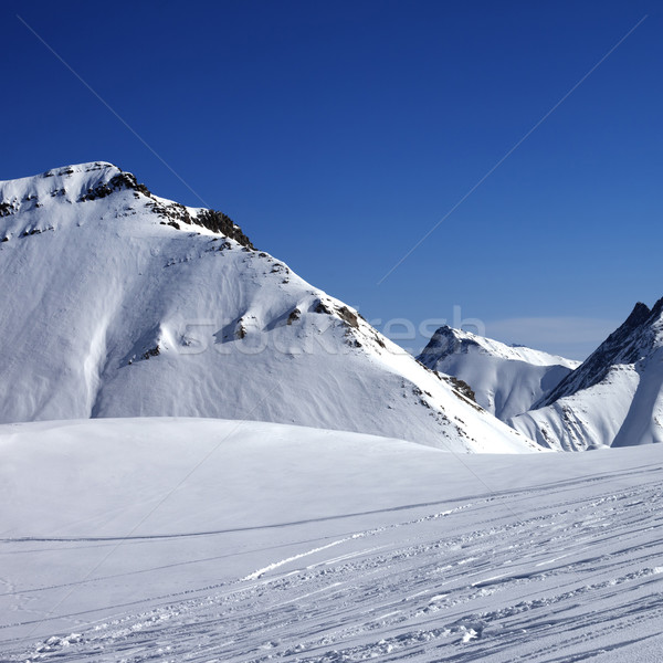 Ski slope at nice sunny winter day Stock photo © BSANI