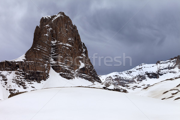 Rocas gris cielo Turquía central montanas Foto stock © BSANI