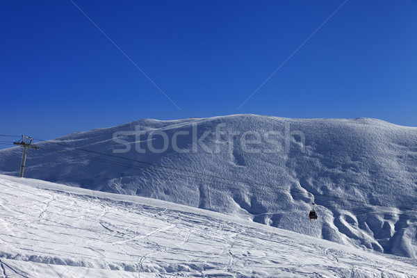 Gondola lift and off-piste slope Stock photo © BSANI