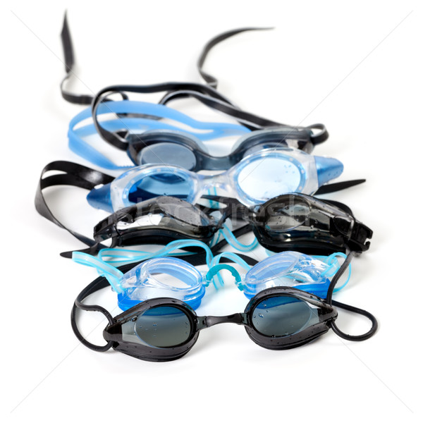 Goggles for swimming with water drops Stock photo © BSANI