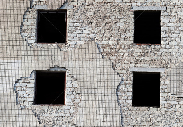 Mur vieux détruit maison bâtiment maison [[stock_photo]] © BSANI