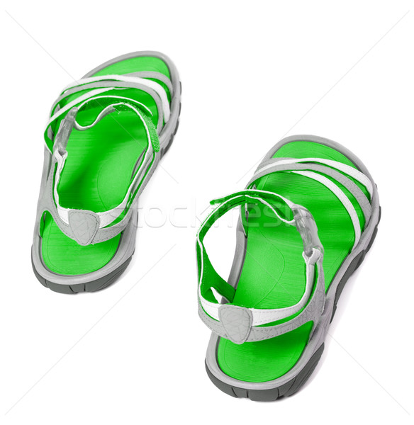 Summer sandals.Top view. Stock photo © BSANI