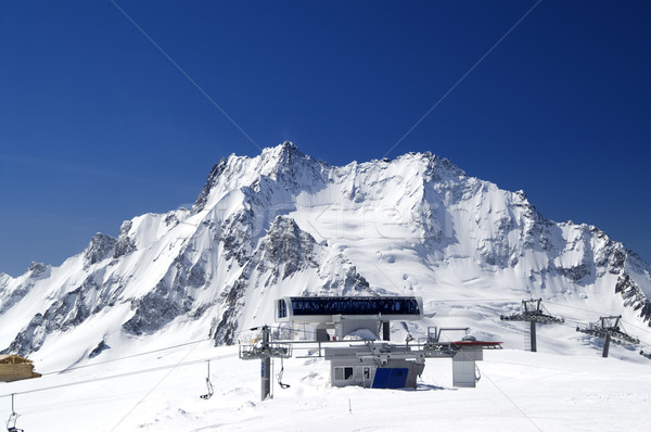 Station of ropeway. Ski resort. Stock photo © BSANI