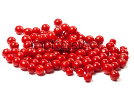 Mojado tomate cherry aislado blanco grupo rojo Foto stock © BSANI