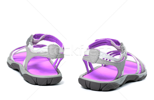 Summer sandals. Back view. Stock photo © BSANI