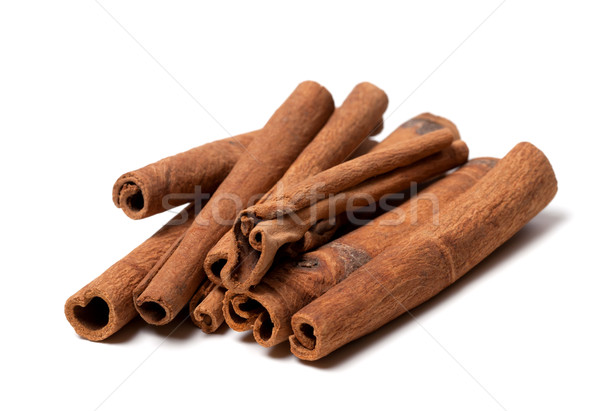 Cinnamon sticks on white background Stock photo © BSANI