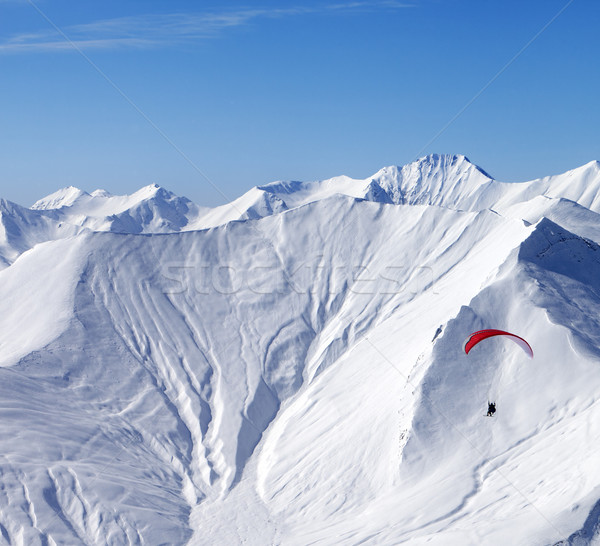 Sky gliding in high mountains Stock photo © BSANI
