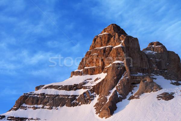 Top of mountain at sunrise Stock photo © BSANI