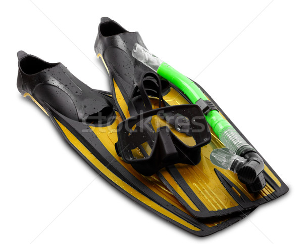 Mask, snorkel and flippers Stock photo © BSANI