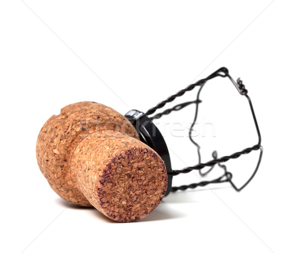 Champagne wine cork with muselet Stock photo © BSANI
