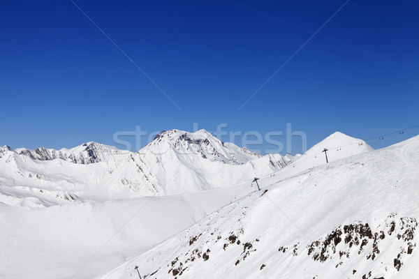 Ropeway on ski resort Stock photo © BSANI