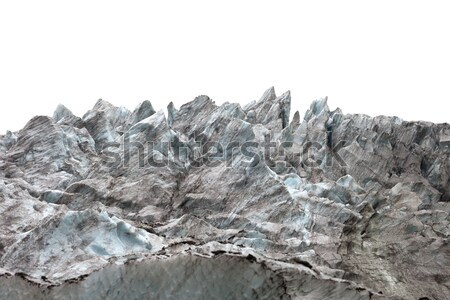 Icefall on white background Stock photo © BSANI