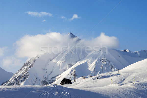 Snow skiing piste Stock photo © BSANI