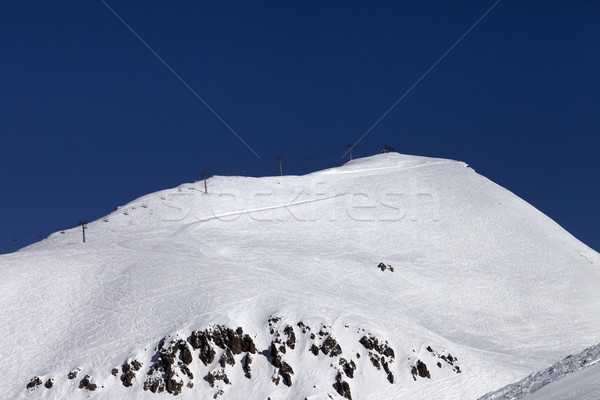 Off-piste slope and ropeway Stock photo © BSANI