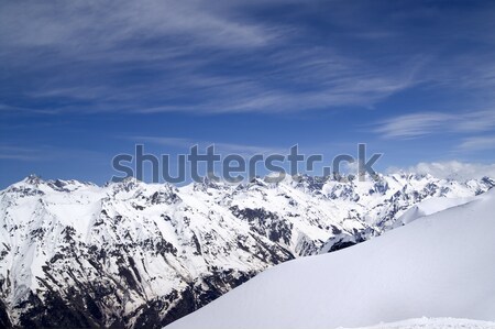 Kaukasus bergen landschap winter Blauw Stockfoto © BSANI