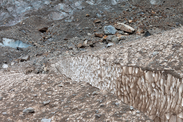 Crevasses in glacier Stock photo © BSANI