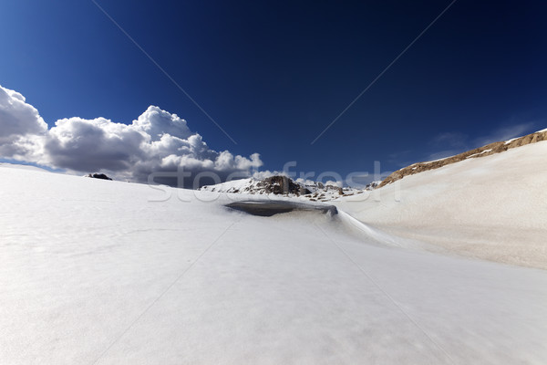 Snow slope with cornice Stock photo © BSANI