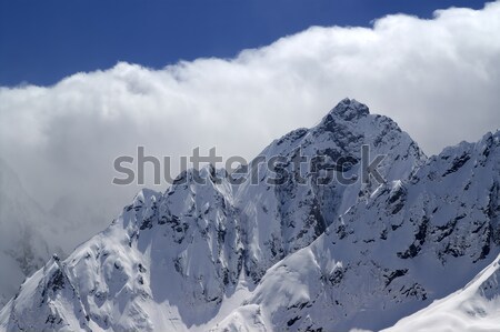 Mare munţi caucaz regiune sportiv natură Imagine de stoc © BSANI
