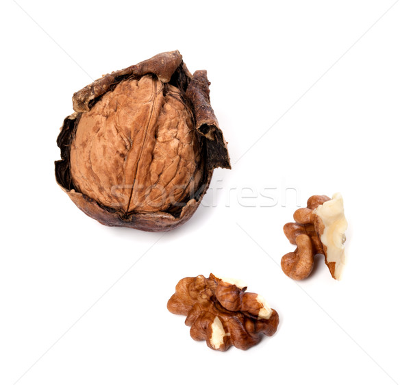 Walnuts on white background Stock photo © BSANI