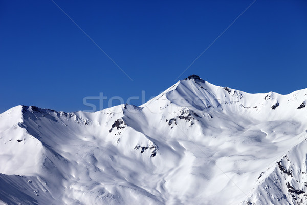 Helling Blauw heldere hemel kaukasus bergen Georgië Stockfoto © BSANI