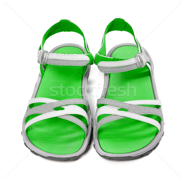 Pair of summer sandals. Front view.  Stock photo © BSANI