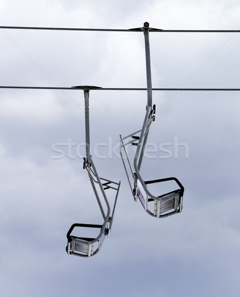 Chair-lifts and overcast sky Stock photo © BSANI