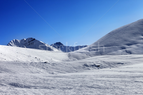 Off piste slope at nice sunny morning Stock photo © BSANI