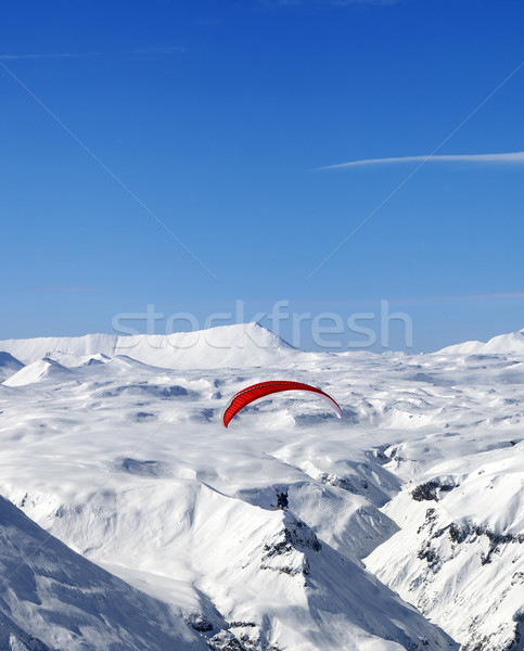 Sky gliding in Caucasus Mountains Stock photo © BSANI
