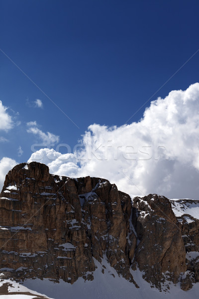 Snowy rocks at nice day Stock photo © BSANI