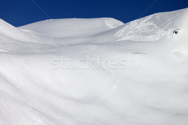 Trace of avalanche on off-piste slope Stock photo © BSANI