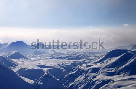 вечер гор туман Кавказ Грузия мнение Сток-фото © BSANI